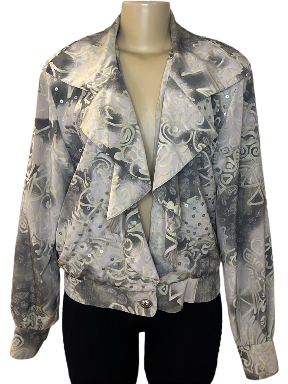Vintage Howard Wolf Abstract Sequin Jacket